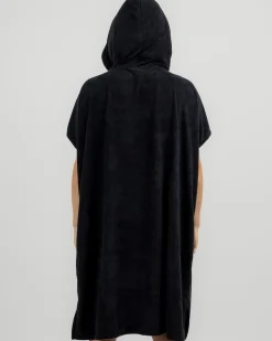 Rip Curl Brand Hooded Towel Black/grey Best
