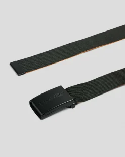 Rusty Bright Side Revo Web Belt Black/persimmon Orange Discount