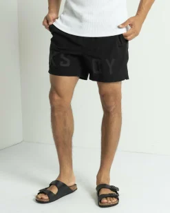 Kiss Chacey Bronant Beach Shorts Jet Black