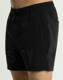 Kiss Chacey Bronant Beach Shorts Jet Black
