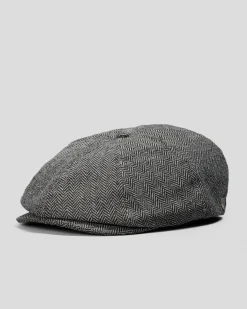 Brixton Brood Newsboy Cap Grey/black Outlet