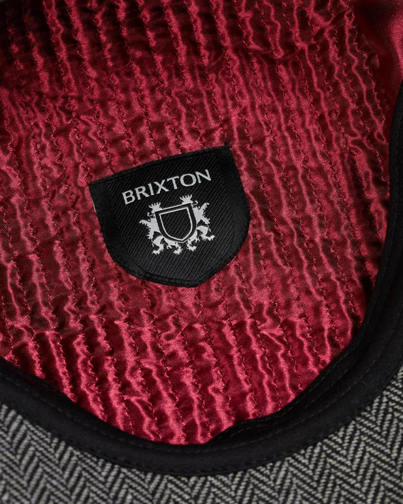 Brixton Brood Newsboy Cap Grey/black Outlet