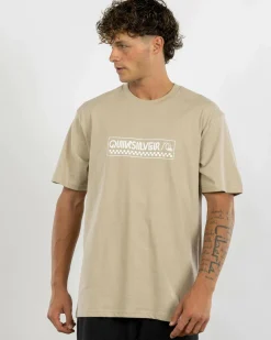 Quiksilver Bubble Check T-Shirt Plaza Taupe Online