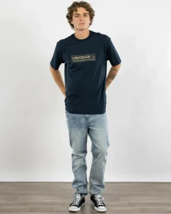 Quiksilver Bubble Check T-Shirt Dark Navy Online