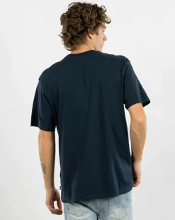 Quiksilver Bubble Check T-Shirt Dark Navy Online