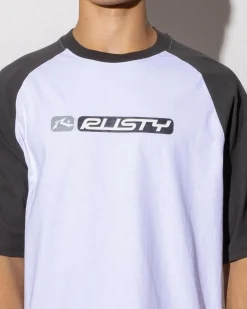 Rusty Bubble Raglan Short Sleeve T-Shirt White Discount