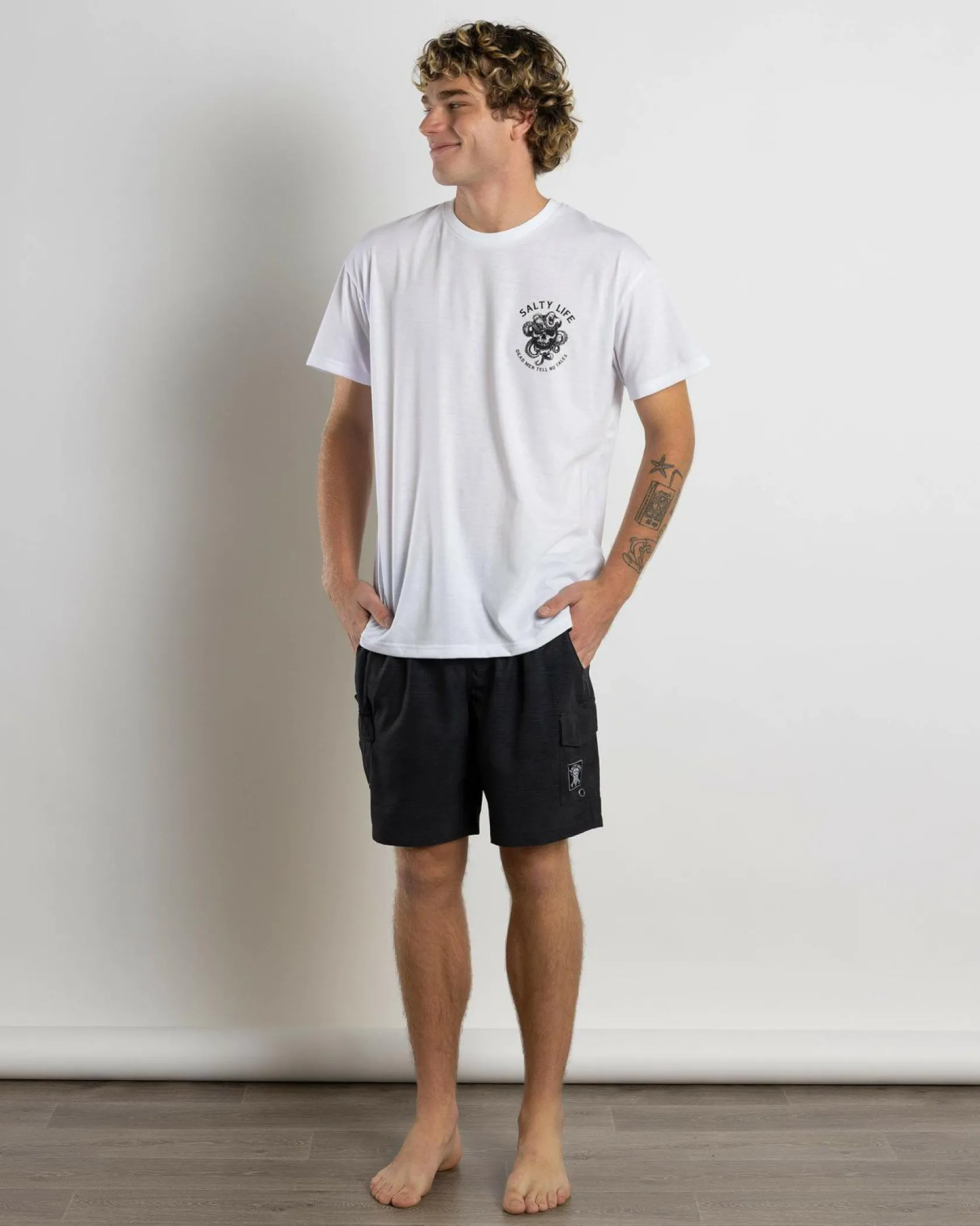 Salty Life Buccaneer Wetshirt White Hot