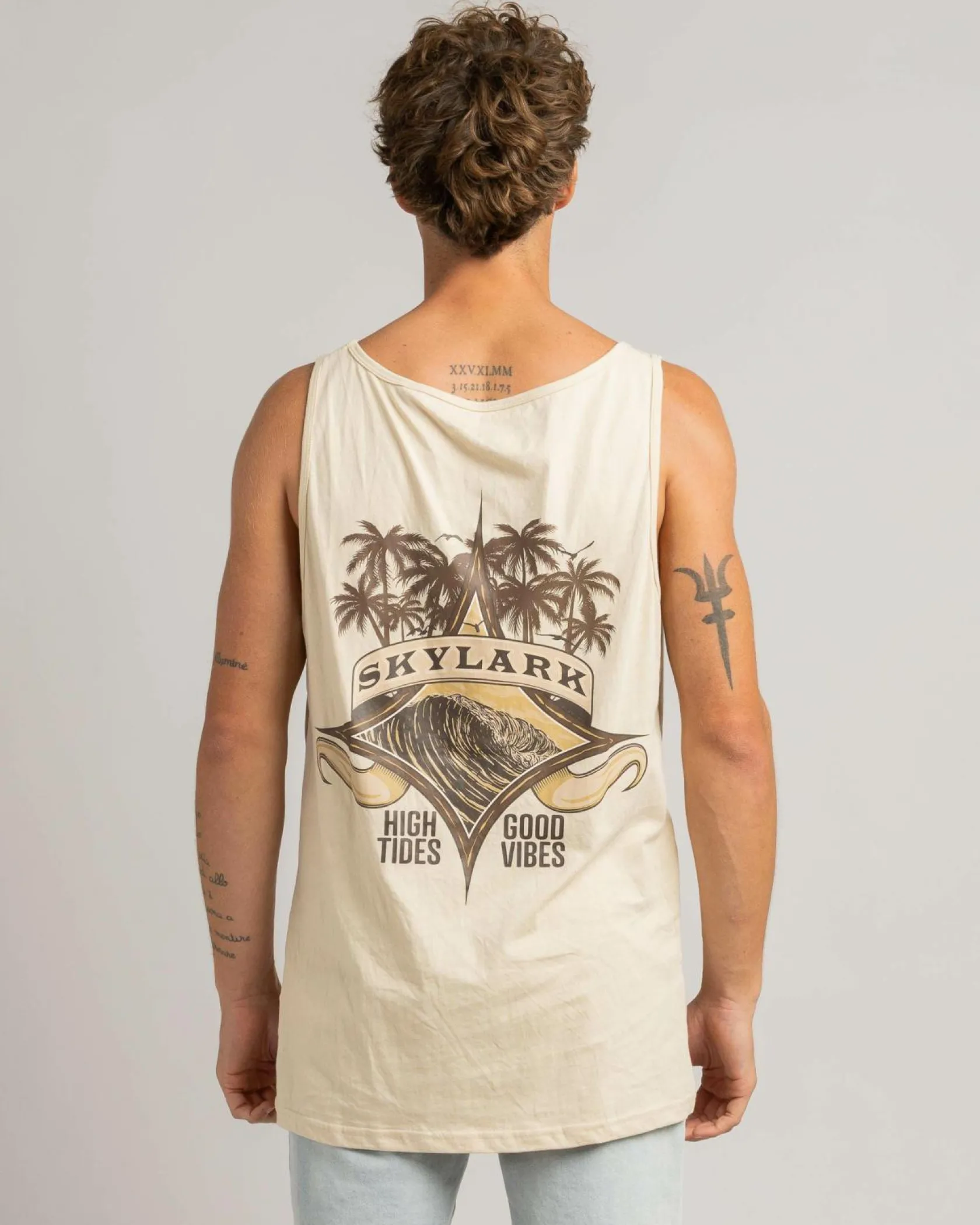 Skylark Buoy Singlet Sand Acid Hot