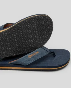 Kustom Burleigh Thongs Navy Heather Online