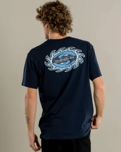 Quiksilver Burning Sun T-Shirt Dark Navy Online