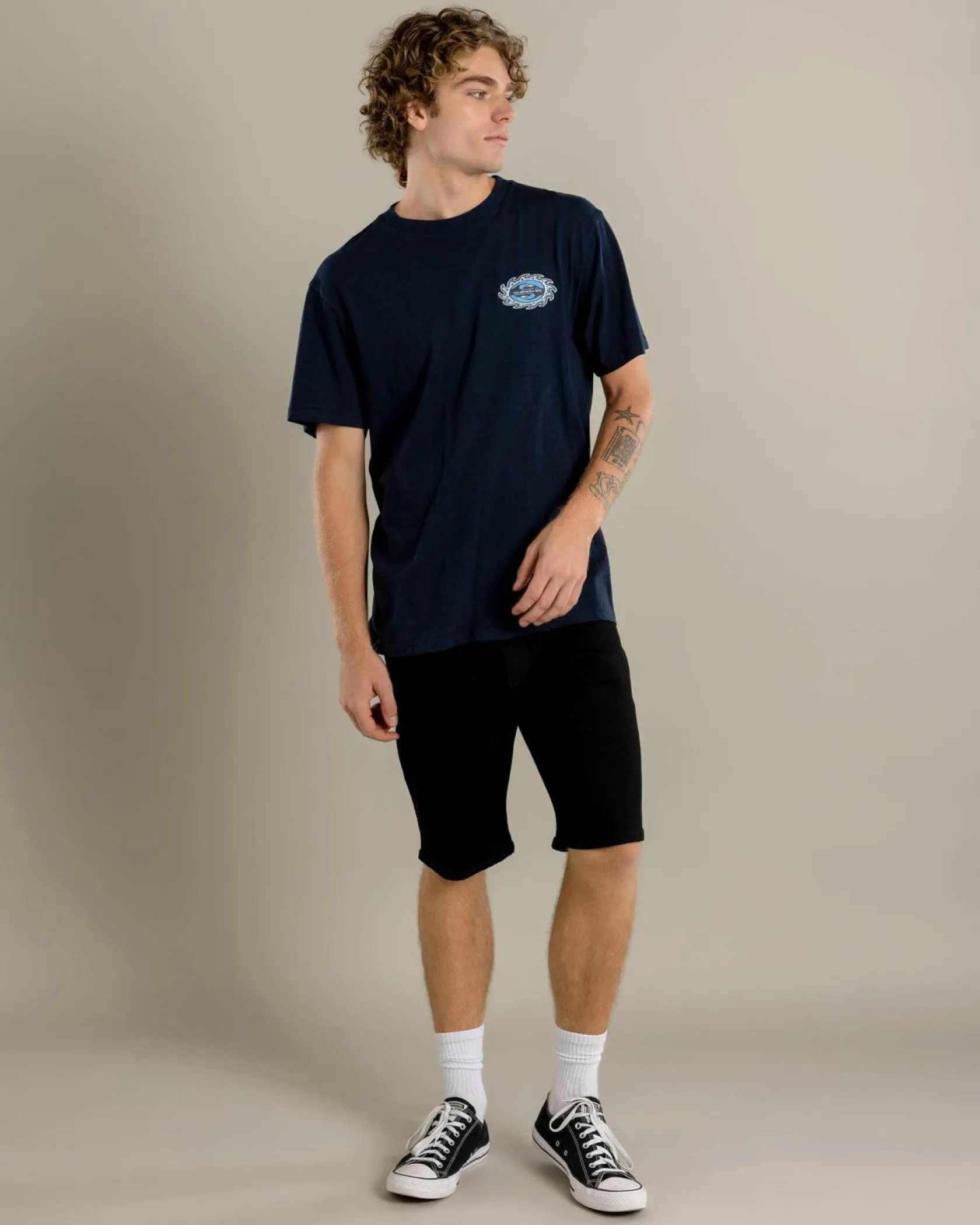 Quiksilver Burning Sun T-Shirt Dark Navy Online