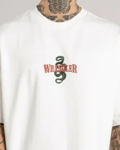 Wrangler Cactus Cowboy Boxcar T-Shirt Vintage White