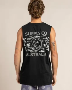 Jacks Camoflow Muscle Tank Black