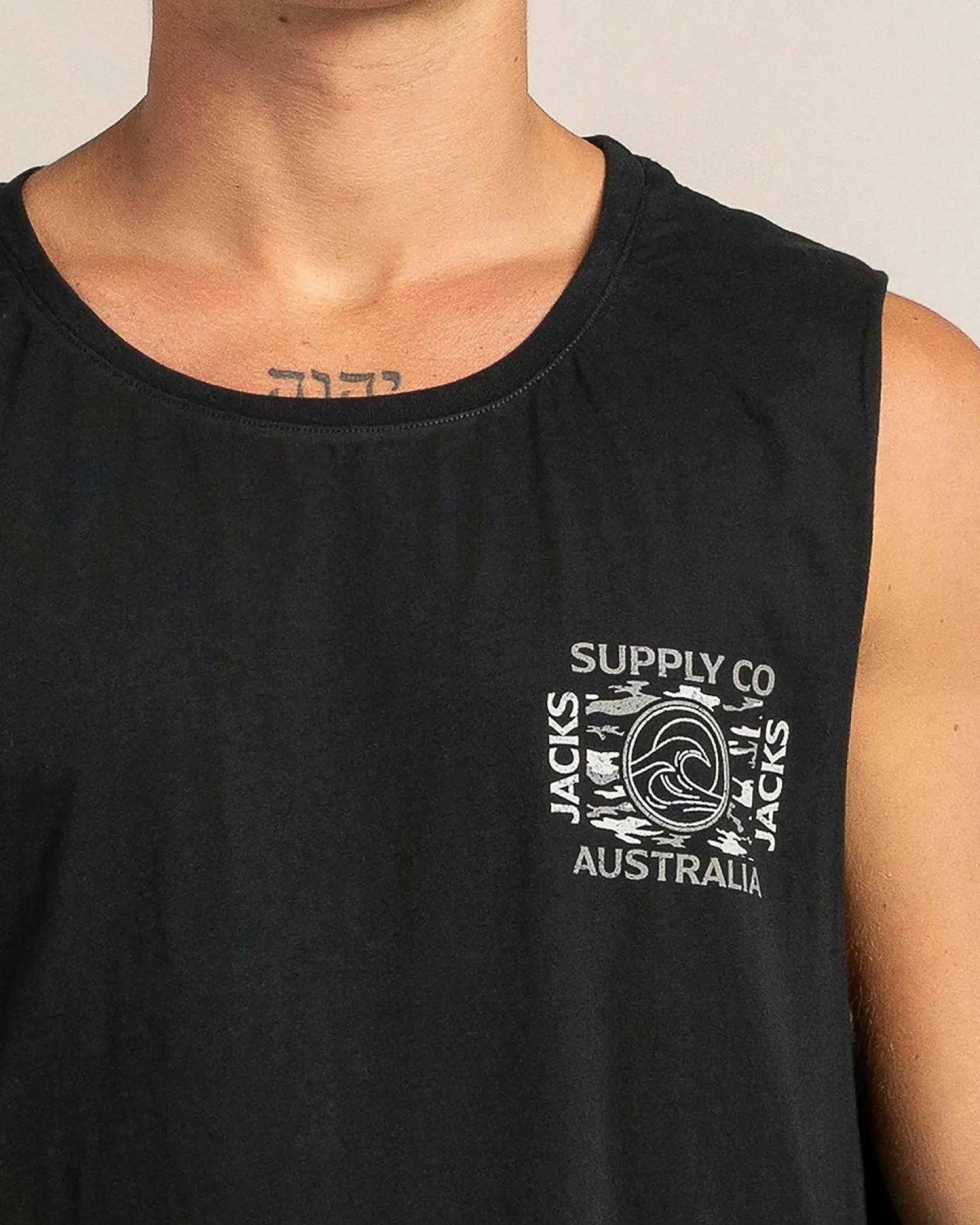 Jacks Camoflow Muscle Tank Black