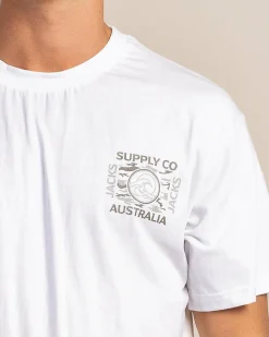 Jacks Camoflow T-Shirt White Clearance