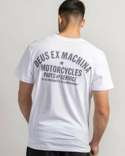 Deus Ex Machina Camperdown Address T-Shirt White New