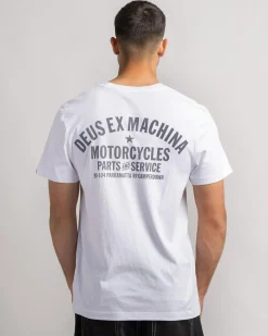 Deus Ex Machina Camperdown Address T-Shirt White New