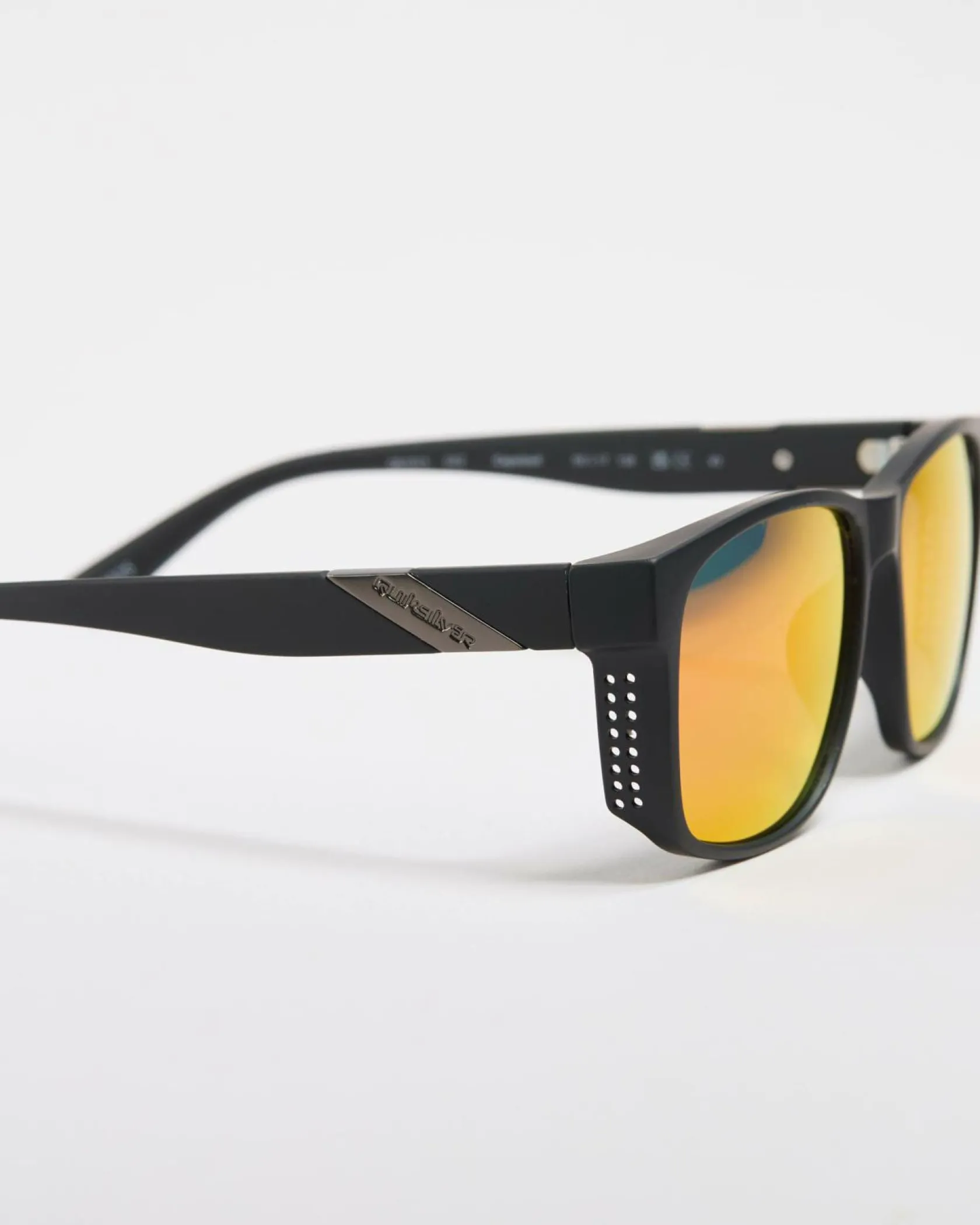 Quiksilver Capsized Sunglasses Rubberized Black Red Mirror Best
