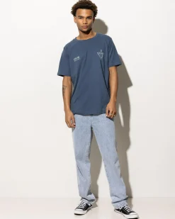 Lucid Capstone T-Shirt Slate Blue Clearance