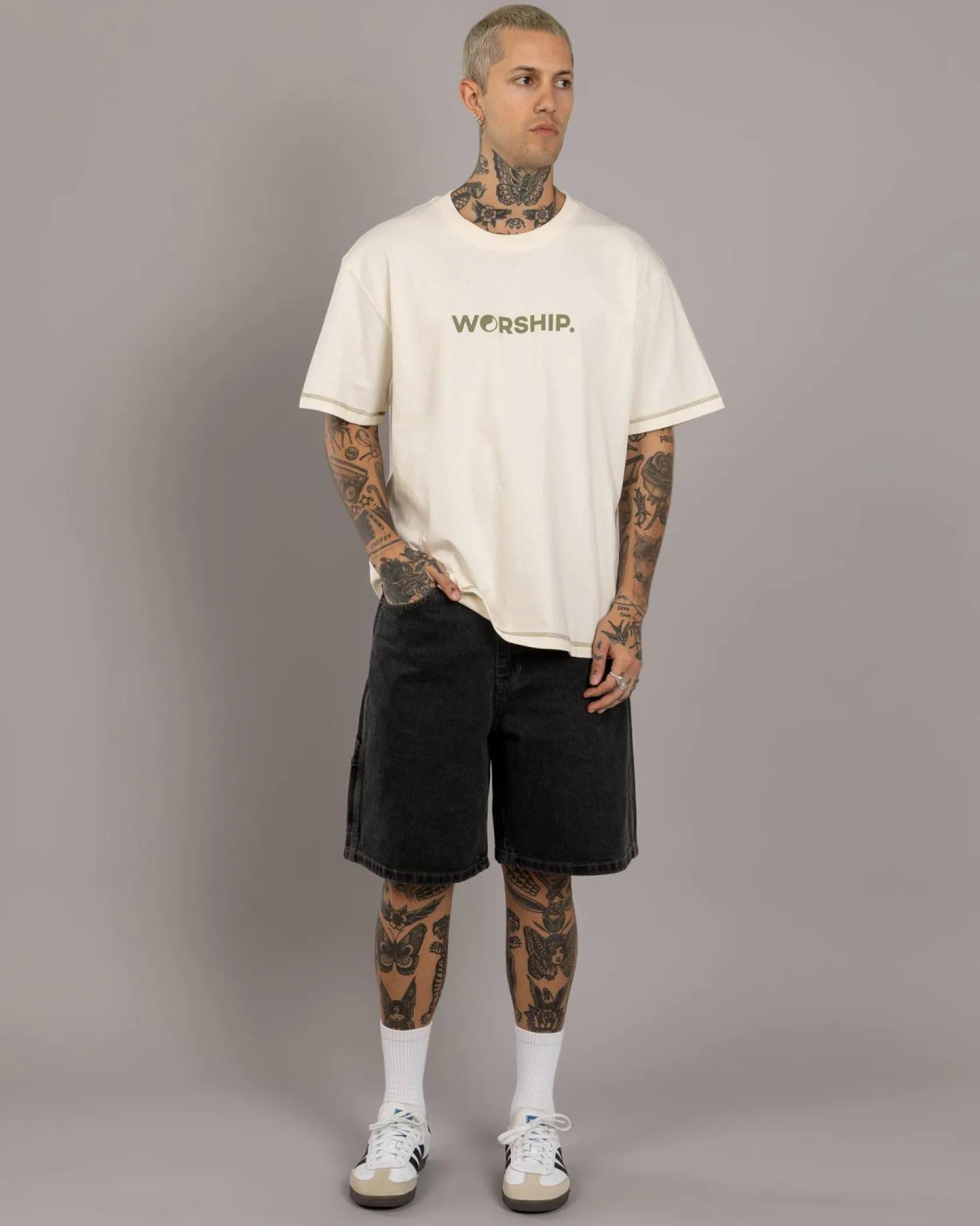 Worship Supplies Carpenter Jean Shorts Phantom Online