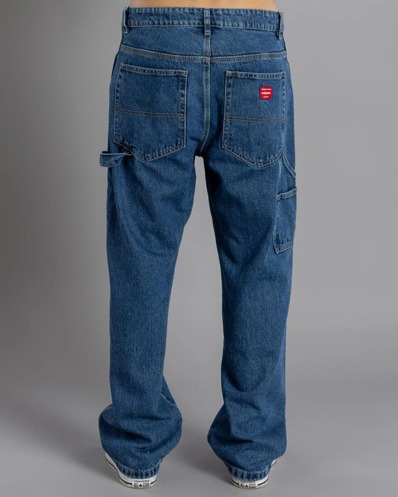 Worship Supplies Carpenter Jeans Steady Mid Blue New