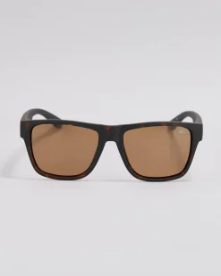 Quiksilver Castaway Polarised Sunglasses Brown Demi Brown Solid Hot