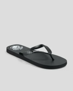 Salty Life Catching Bait Thongs Black/white Outlet