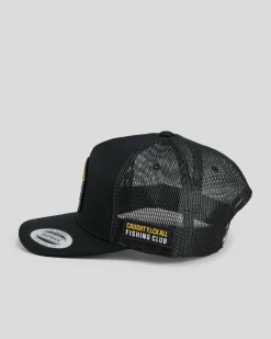 The Mad Hueys Caught FK All Island Captain Trucker Cap Black Best