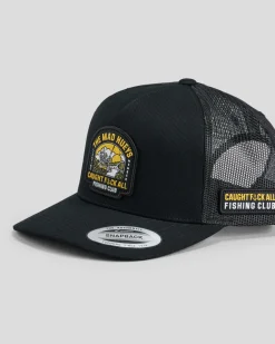 The Mad Hueys Caught FK All Island Captain Trucker Cap Black Best