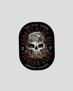 The Mad Hueys Caught Fk All Sticker Black Clearance