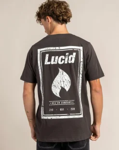 Lucid Cenotaph T-Shirt Charocal New