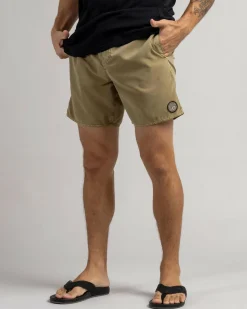 Volcom Center Trunk 17" Board Shorts Khaki Online