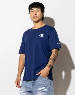 Champion Puff C-Logo T-Shirt Sail Away Navy Best