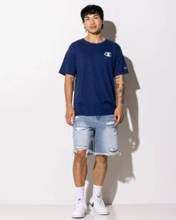 Champion Puff C-Logo T-Shirt Sail Away Navy Best