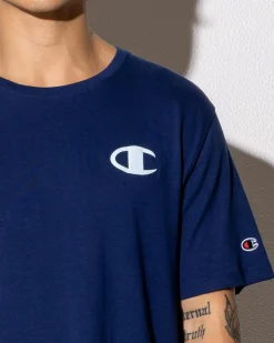 Champion Puff C-Logo T-Shirt Sail Away Navy Best