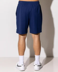 Champion Puff Script Jersey Shorts Sail Away Navy Hot