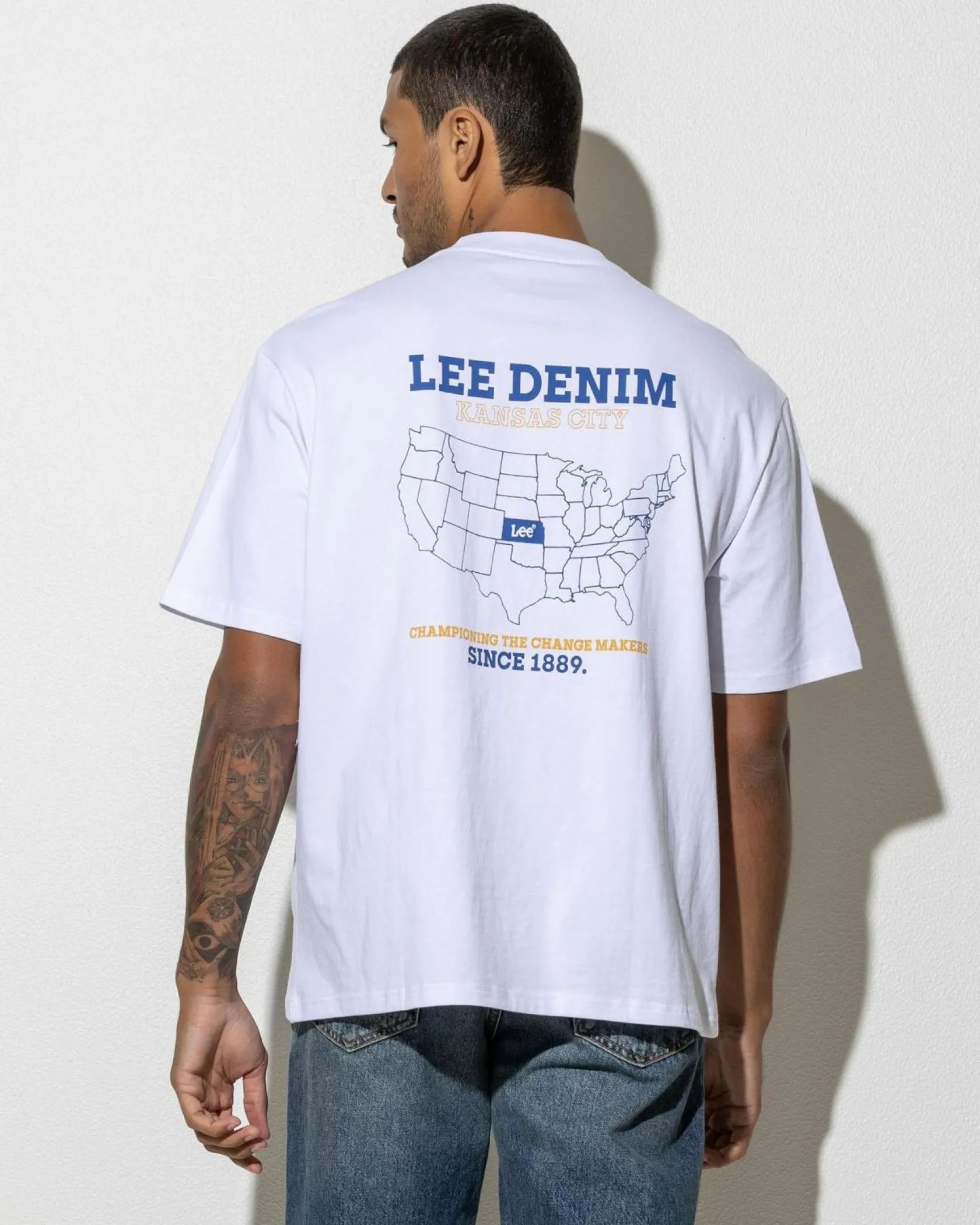Lee Champions Baggy T-Shirt White