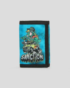 Sanction Channel Tri-fold Wallet Green Mottle Hot