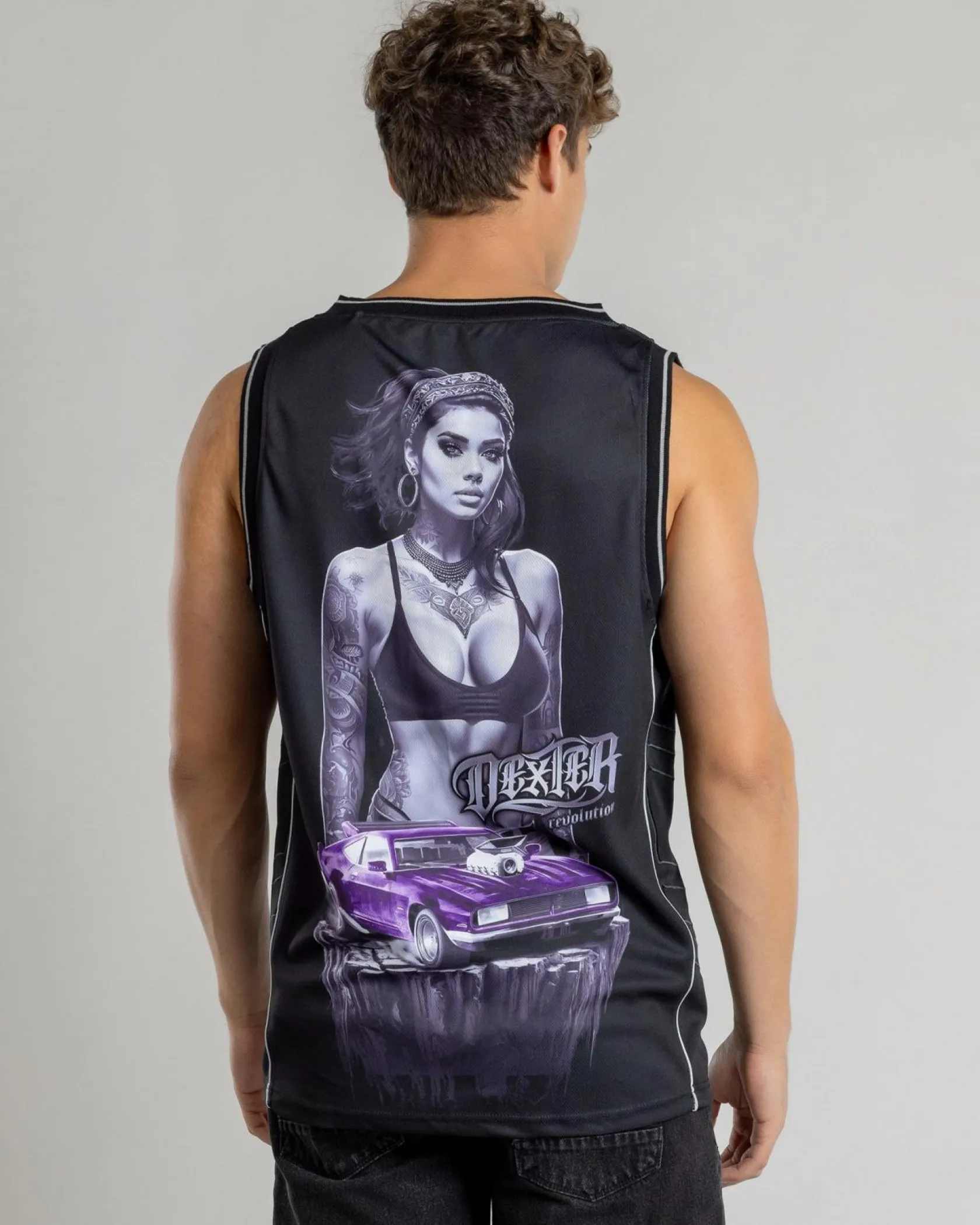 Dexter Charred Muscle Tank Black Hot
