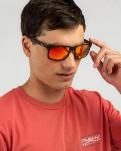 Liive Cheap Thrill Revo Sunglasses Black/orange Hot