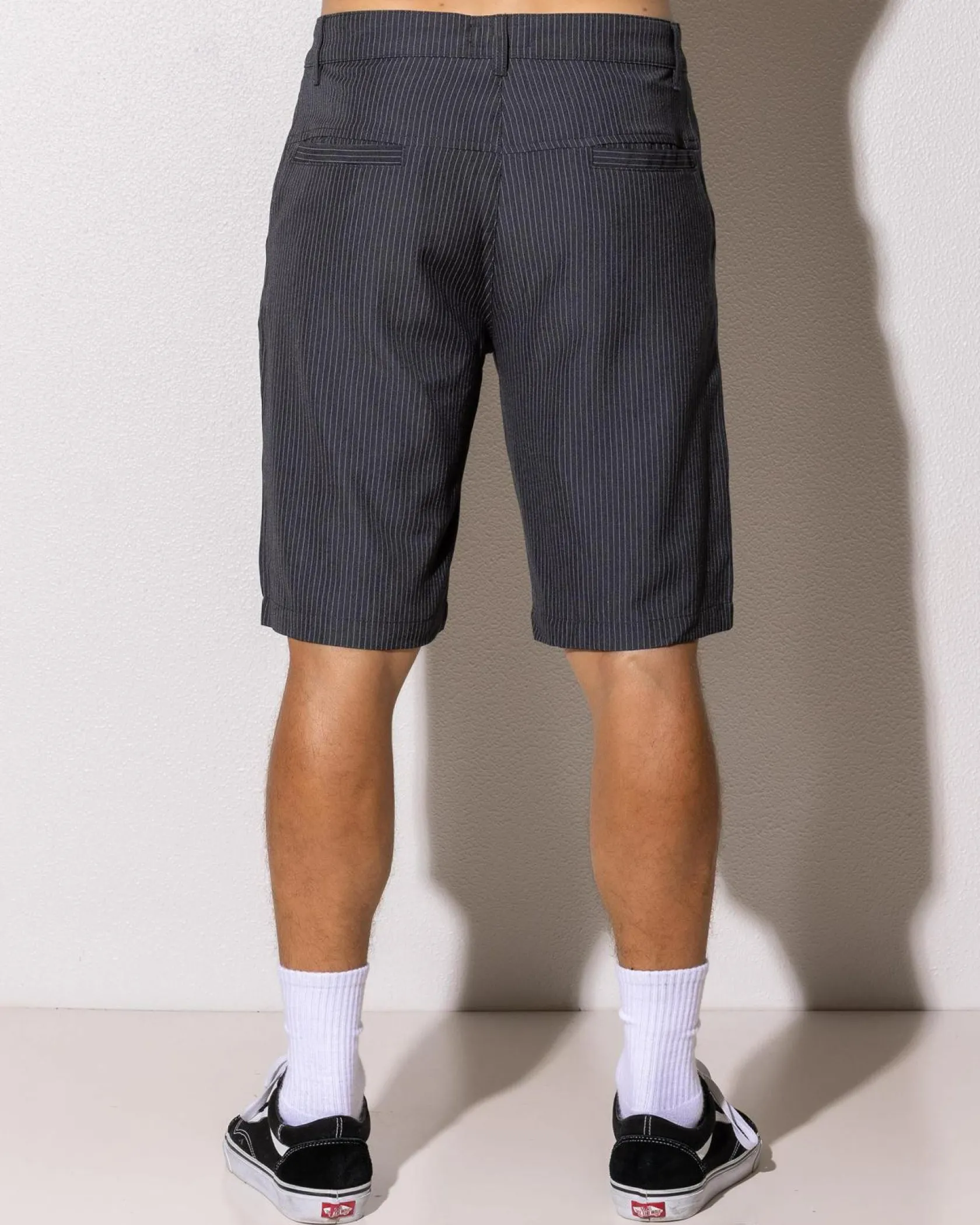 Jetpilot Check Ya Walk Shorts Charcoal