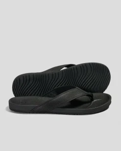 Rip Curl Chiba Bloom Open Toe Thongs Black Outlet