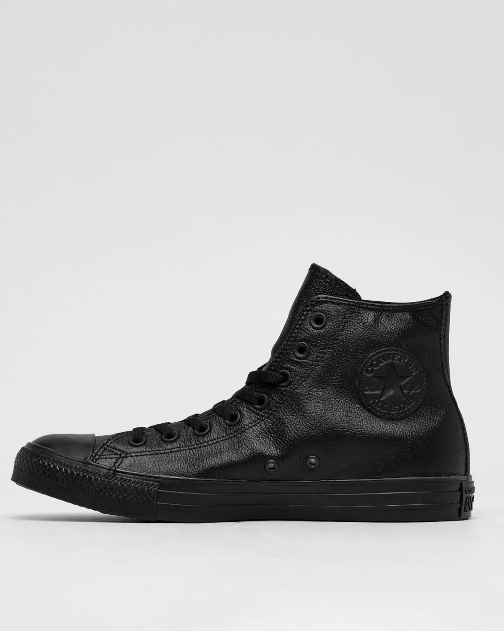 Converse Chuck Taylor All Star Leather Hi-Top Shoes Black Monochrome Online