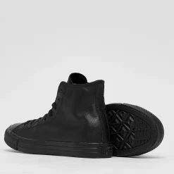 Converse Chuck Taylor All Star Leather Hi-Top Shoes Black Monochrome Online