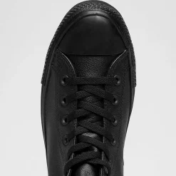 Converse Chuck Taylor All Star Leather Hi-Top Shoes Black Monochrome Online