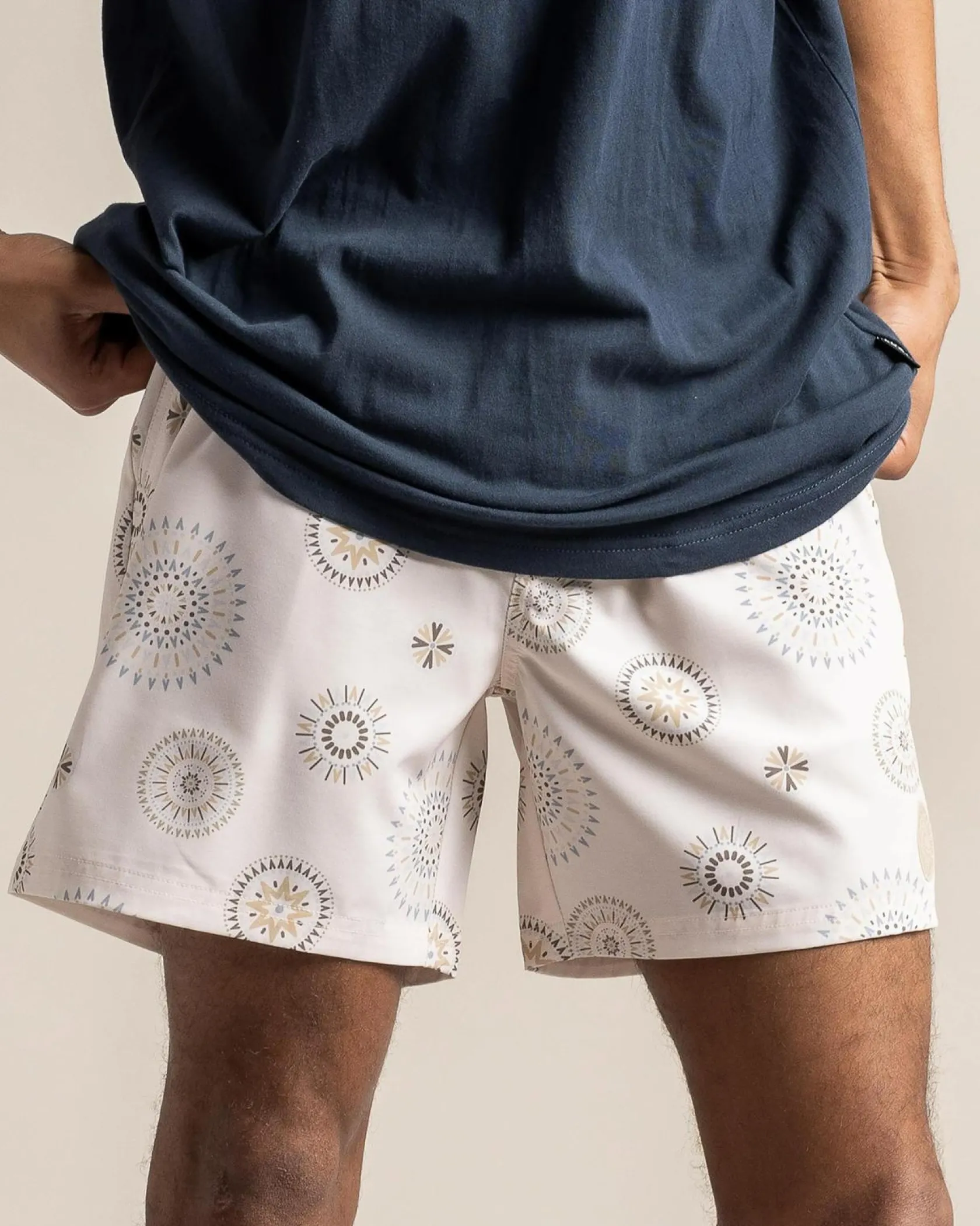 Jacks Circuit Elastic Waist Board Shorts White Outlet