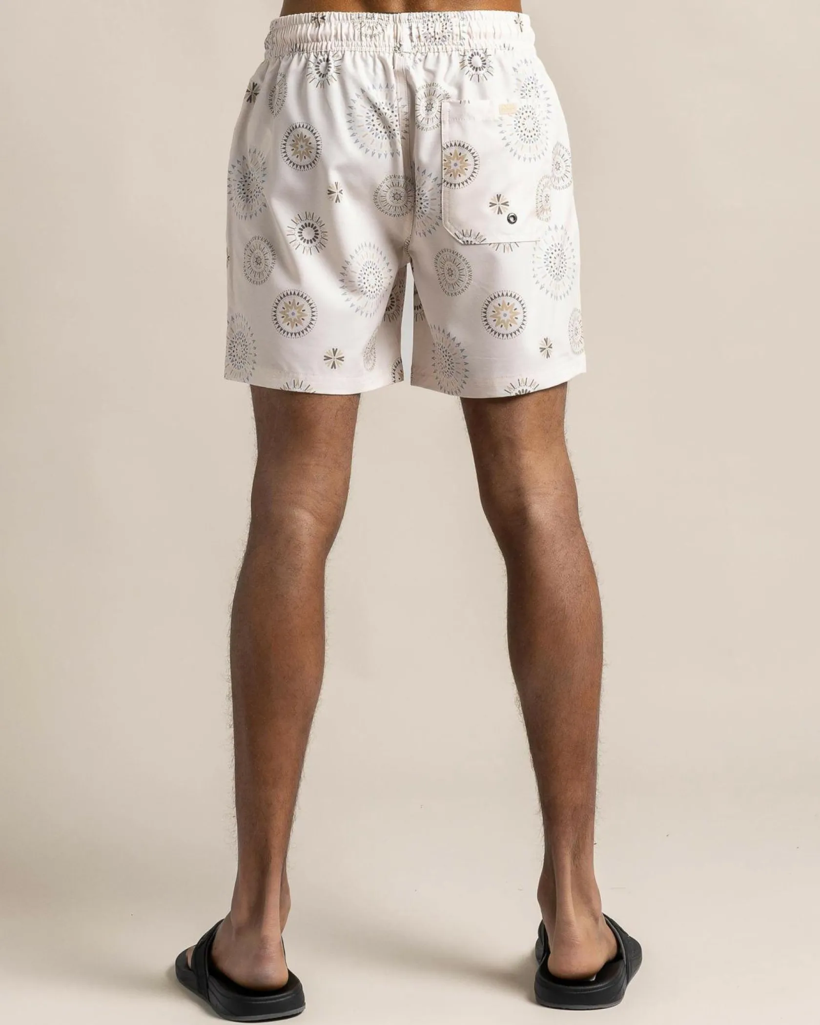 Jacks Circuit Elastic Waist Board Shorts White Outlet