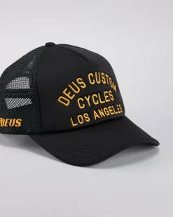 Deus Ex Machina Citadel Trucker Cap Black New