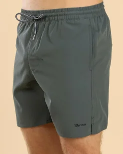 Rhythm Classic Beach Shorts Silver Pine Best