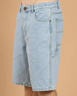 Santa Cruz Classic Dot Denim Carpenter Shorts Light Indigo Sale